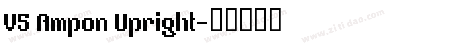 V5 Ampon Upright字体转换